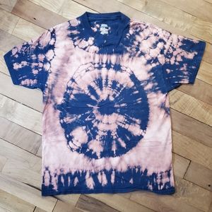 Unique navy ombre reverse tye dye (bleached)